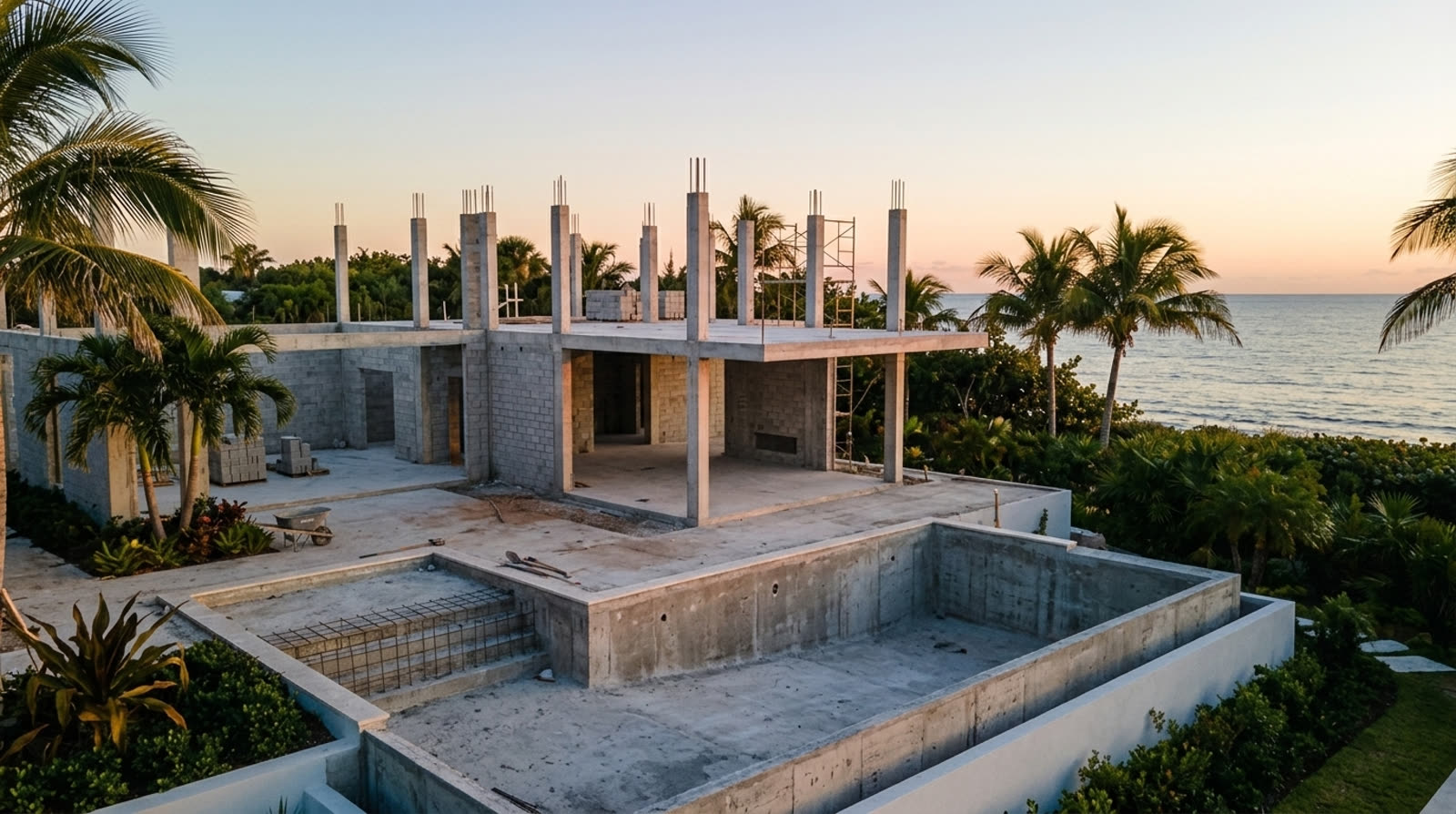 Columns and filled cells rising